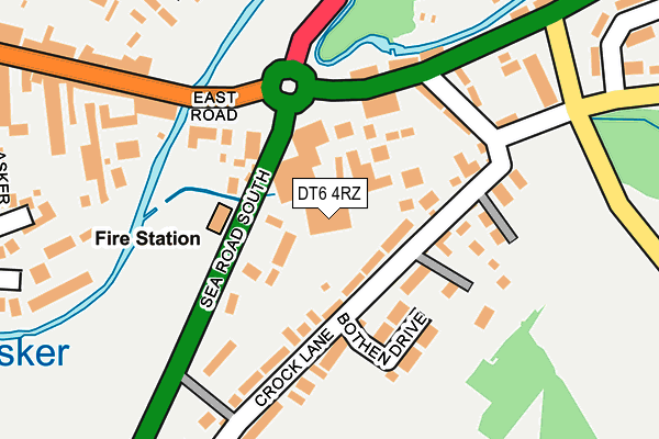 DT6 4RZ map - OS OpenMap – Local (Ordnance Survey)