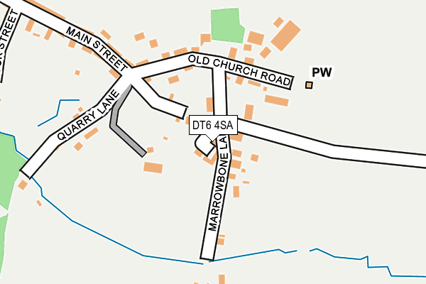 DT6 4SA map - OS OpenMap – Local (Ordnance Survey)