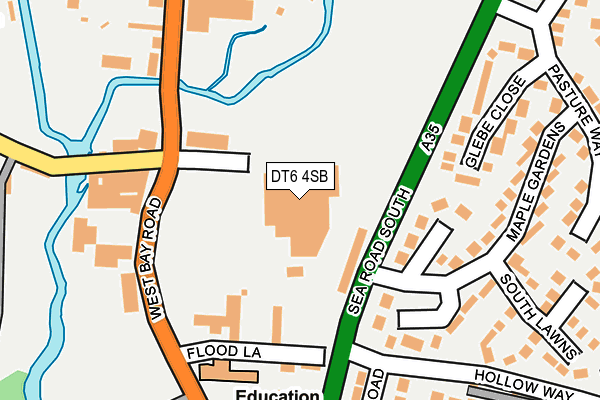 DT6 4SB map - OS OpenMap – Local (Ordnance Survey)