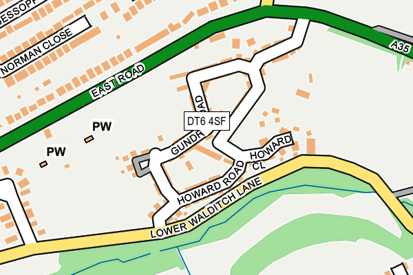 DT6 4SF map - OS OpenMap – Local (Ordnance Survey)