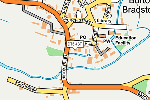DT6 4ST map - OS OpenMap – Local (Ordnance Survey)