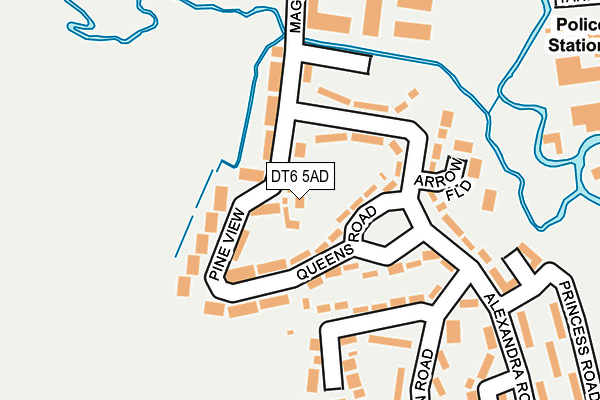 DT6 5AD map - OS OpenMap – Local (Ordnance Survey)