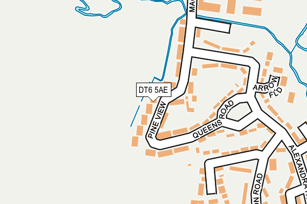 DT6 5AE map - OS OpenMap – Local (Ordnance Survey)