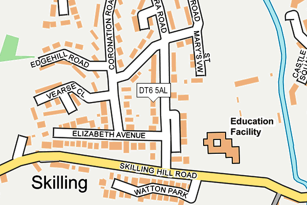 DT6 5AL map - OS OpenMap – Local (Ordnance Survey)