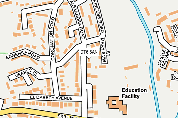 DT6 5AN map - OS OpenMap – Local (Ordnance Survey)