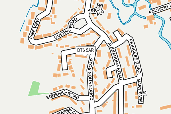 DT6 5AR map - OS OpenMap – Local (Ordnance Survey)