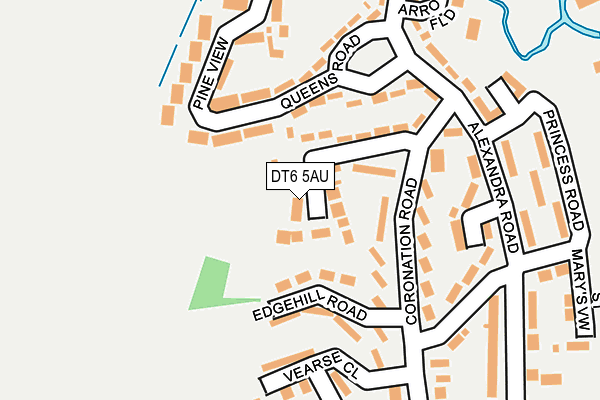 DT6 5AU map - OS OpenMap – Local (Ordnance Survey)