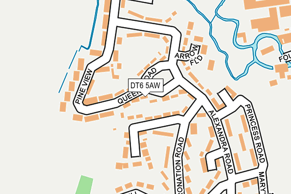 DT6 5AW map - OS OpenMap – Local (Ordnance Survey)