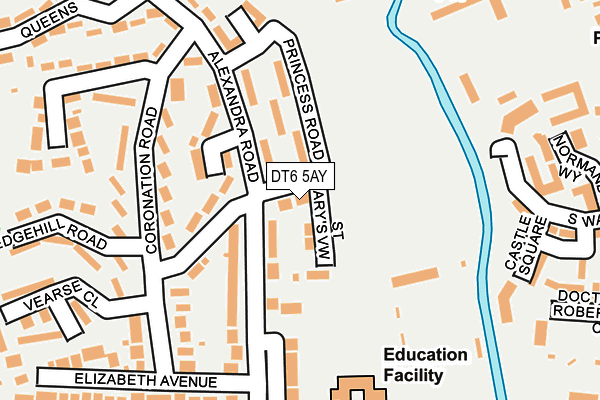 DT6 5AY map - OS OpenMap – Local (Ordnance Survey)