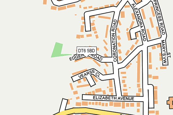 DT6 5BD map - OS OpenMap – Local (Ordnance Survey)