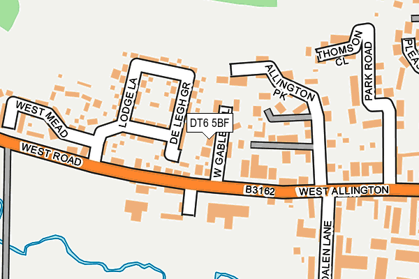 DT6 5BF map - OS OpenMap – Local (Ordnance Survey)