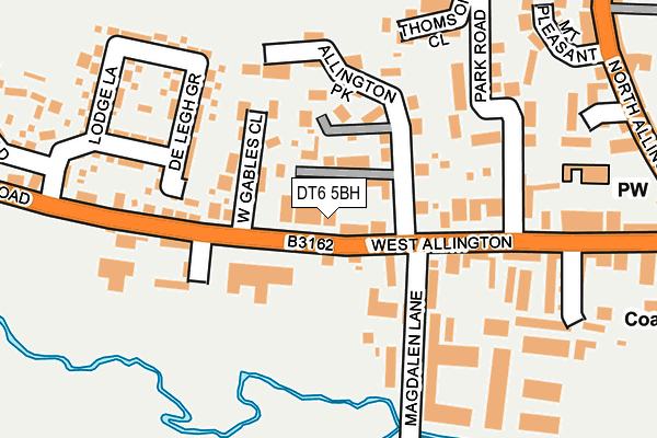 DT6 5BH map - OS OpenMap – Local (Ordnance Survey)
