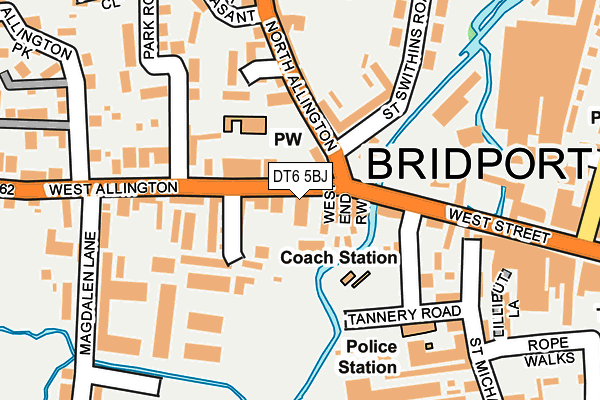 DT6 5BJ map - OS OpenMap – Local (Ordnance Survey)