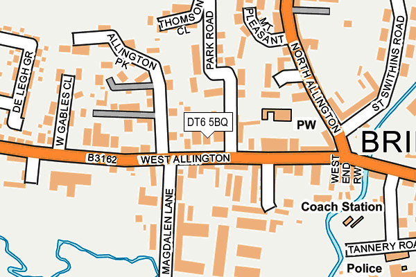 DT6 5BQ map - OS OpenMap – Local (Ordnance Survey)