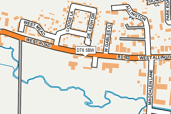 DT6 5BW map - OS OpenMap – Local (Ordnance Survey)