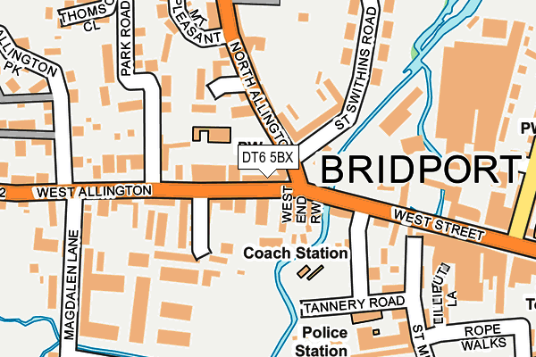 DT6 5BX map - OS OpenMap – Local (Ordnance Survey)