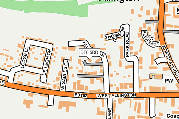 DT6 5DD map - OS OpenMap – Local (Ordnance Survey)
