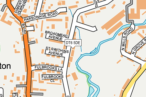 DT6 5DE map - OS OpenMap – Local (Ordnance Survey)
