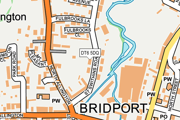 DT6 5DQ map - OS OpenMap – Local (Ordnance Survey)