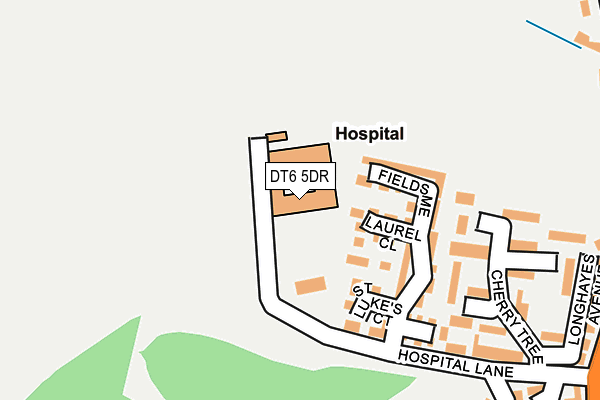 DT6 5DR map - OS OpenMap – Local (Ordnance Survey)