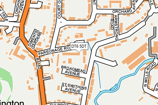 DT6 5DT map - OS OpenMap – Local (Ordnance Survey)