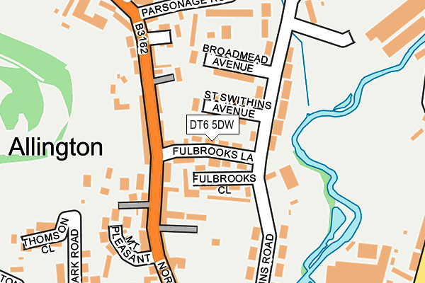 DT6 5DW map - OS OpenMap – Local (Ordnance Survey)