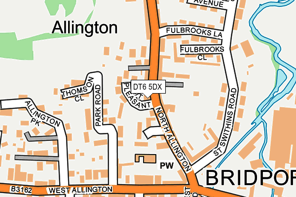 DT6 5DX map - OS OpenMap – Local (Ordnance Survey)