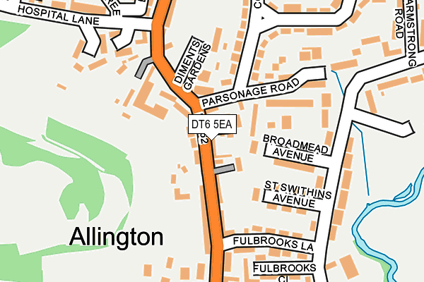 DT6 5EA map - OS OpenMap – Local (Ordnance Survey)