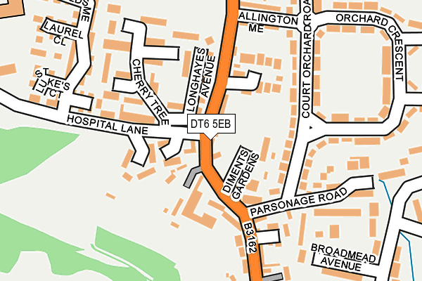 DT6 5EB map - OS OpenMap – Local (Ordnance Survey)