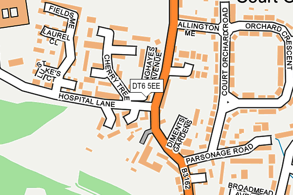 DT6 5EE map - OS OpenMap – Local (Ordnance Survey)