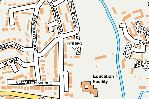 DT6 5EG map - OS OpenMap – Local (Ordnance Survey)