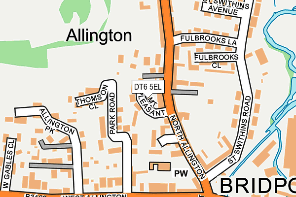 DT6 5EL map - OS OpenMap – Local (Ordnance Survey)