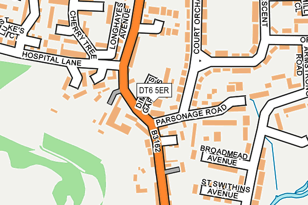 DT6 5ER map - OS OpenMap – Local (Ordnance Survey)