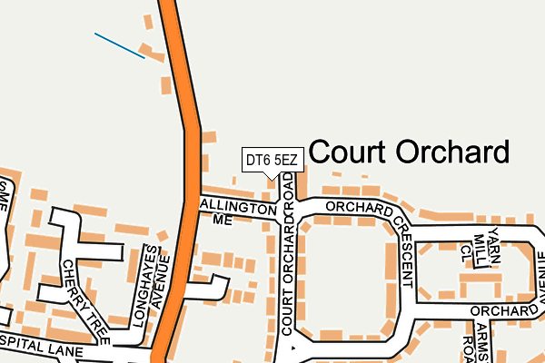 DT6 5EZ map - OS OpenMap – Local (Ordnance Survey)