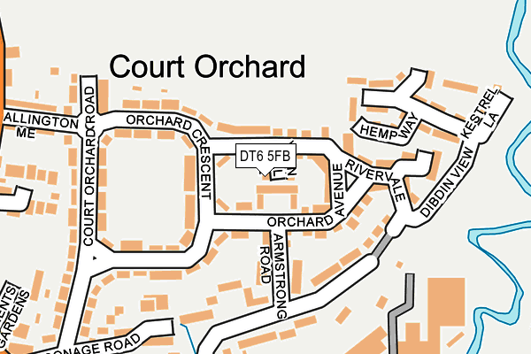 DT6 5FB map - OS OpenMap – Local (Ordnance Survey)