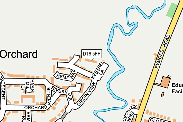 DT6 5FF map - OS OpenMap – Local (Ordnance Survey)