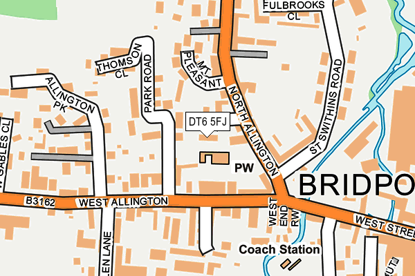 DT6 5FJ map - OS OpenMap – Local (Ordnance Survey)