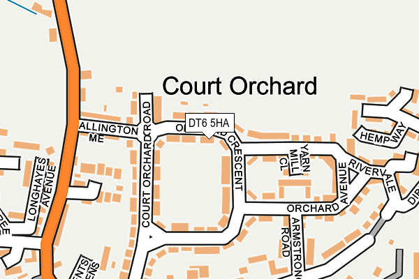 DT6 5HA map - OS OpenMap – Local (Ordnance Survey)