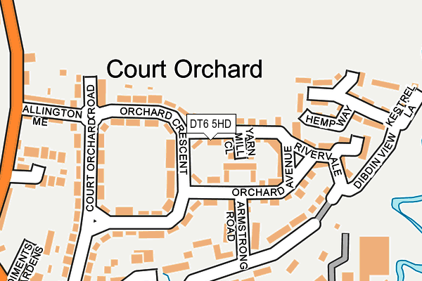 DT6 5HD map - OS OpenMap – Local (Ordnance Survey)