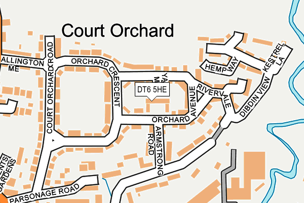 DT6 5HE map - OS OpenMap – Local (Ordnance Survey)