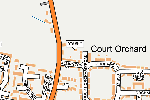 DT6 5HG map - OS OpenMap – Local (Ordnance Survey)