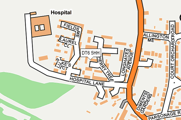 DT6 5HH map - OS OpenMap – Local (Ordnance Survey)