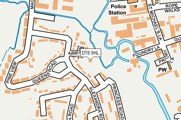 DT6 5HL map - OS OpenMap – Local (Ordnance Survey)