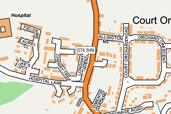 DT6 5HN map - OS OpenMap – Local (Ordnance Survey)