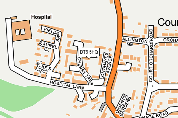 DT6 5HQ map - OS OpenMap – Local (Ordnance Survey)