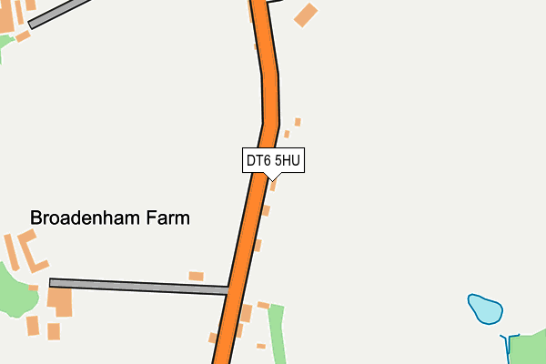 DT6 5HU map - OS OpenMap – Local (Ordnance Survey)