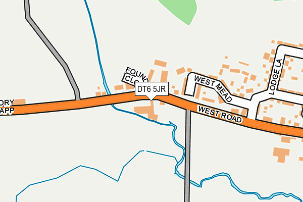 DT6 5JR map - OS OpenMap – Local (Ordnance Survey)