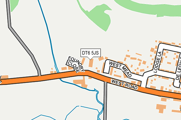 DT6 5JS map - OS OpenMap – Local (Ordnance Survey)