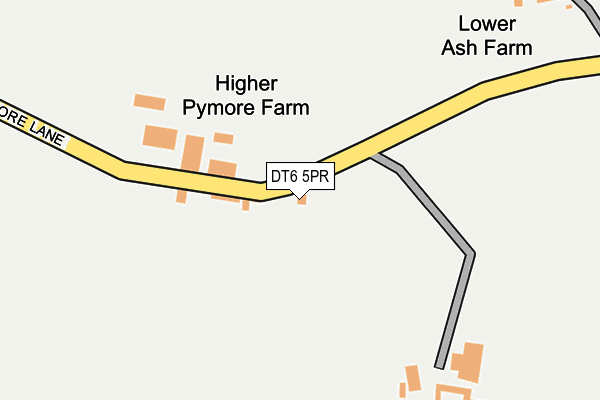 DT6 5PR map - OS OpenMap – Local (Ordnance Survey)