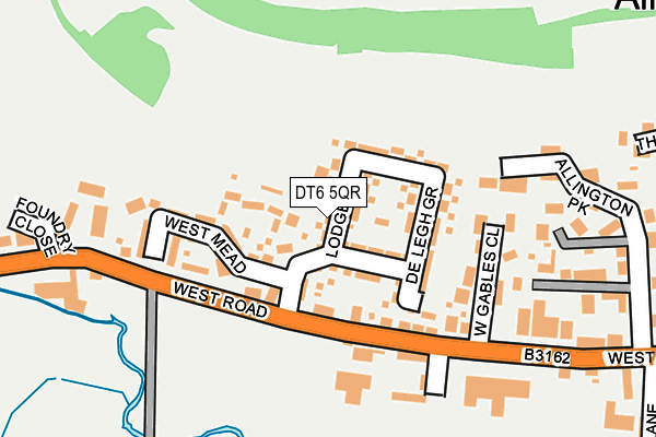 DT6 5QR map - OS OpenMap – Local (Ordnance Survey)